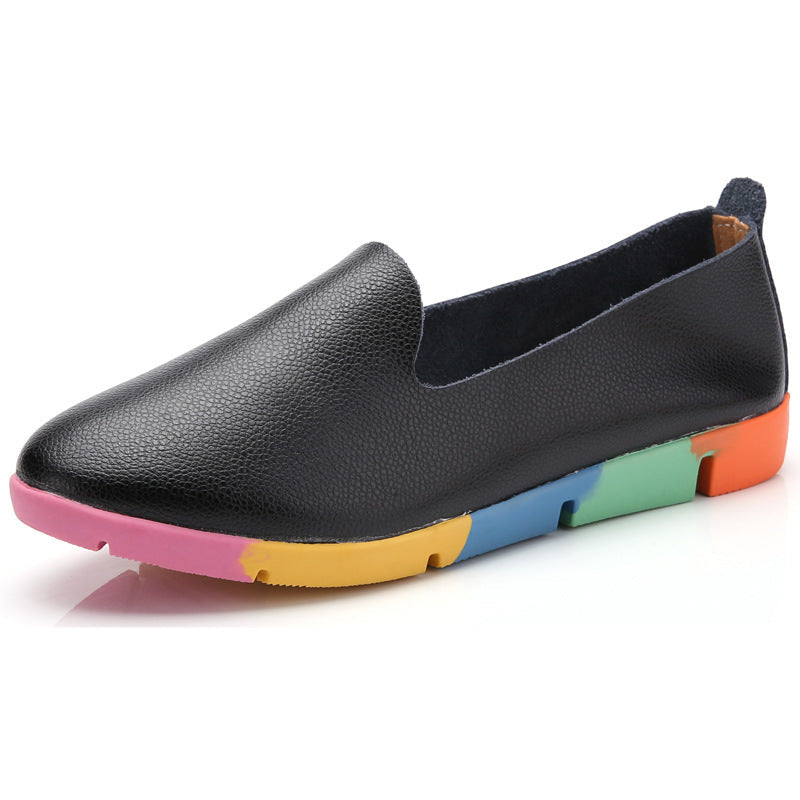 Belifi Colored Soft-soled Fashion Flat-soled Shoes