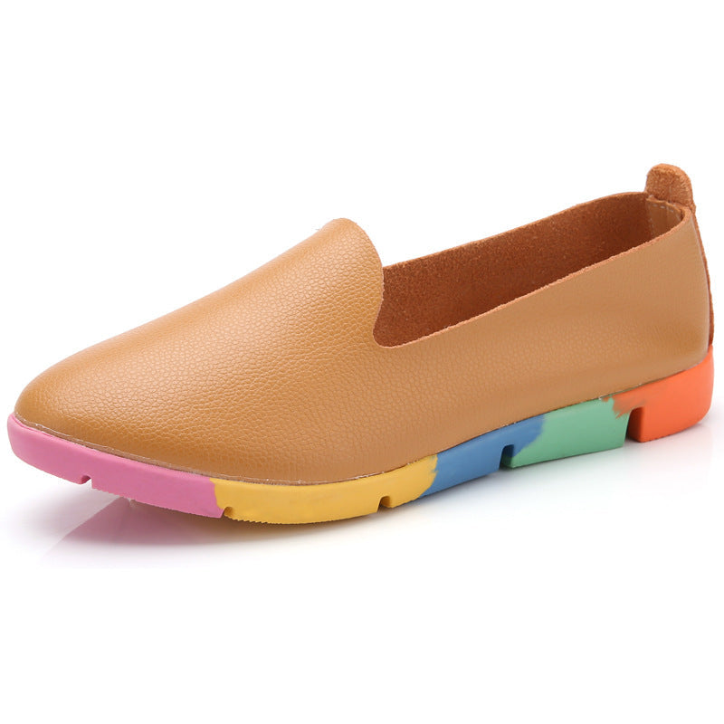 Belifi Colored Soft-soled Fashion Flat-soled Shoes