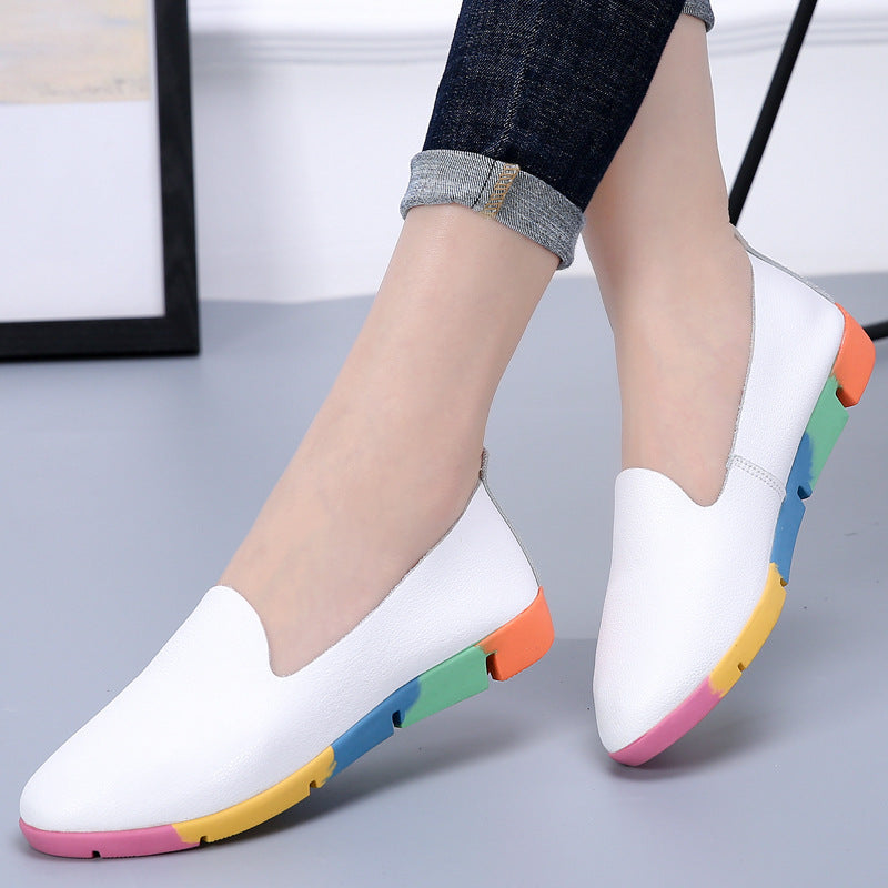 Belifi Colored Soft-soled Fashion Flat-soled Shoes