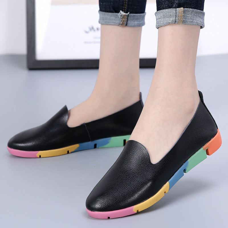 Belifi Colored Soft-soled Fashion Flat-soled Shoes