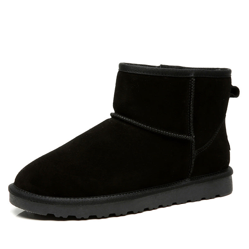Belifi Women's flat short warm snow boots