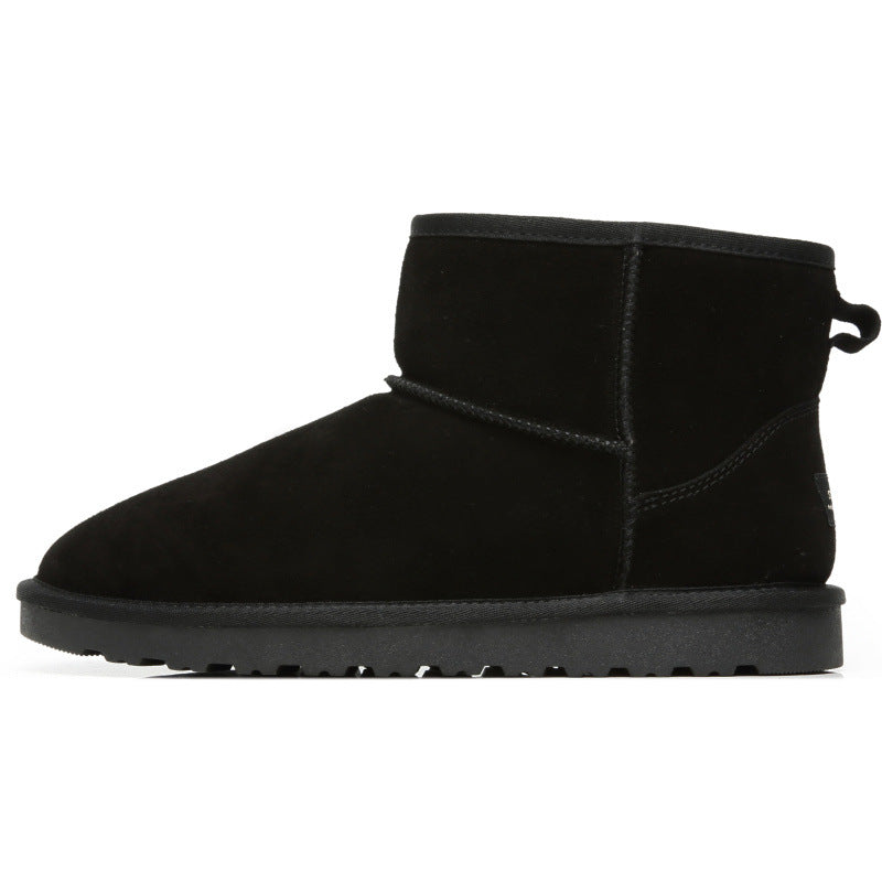 Belifi Women's flat short warm snow boots