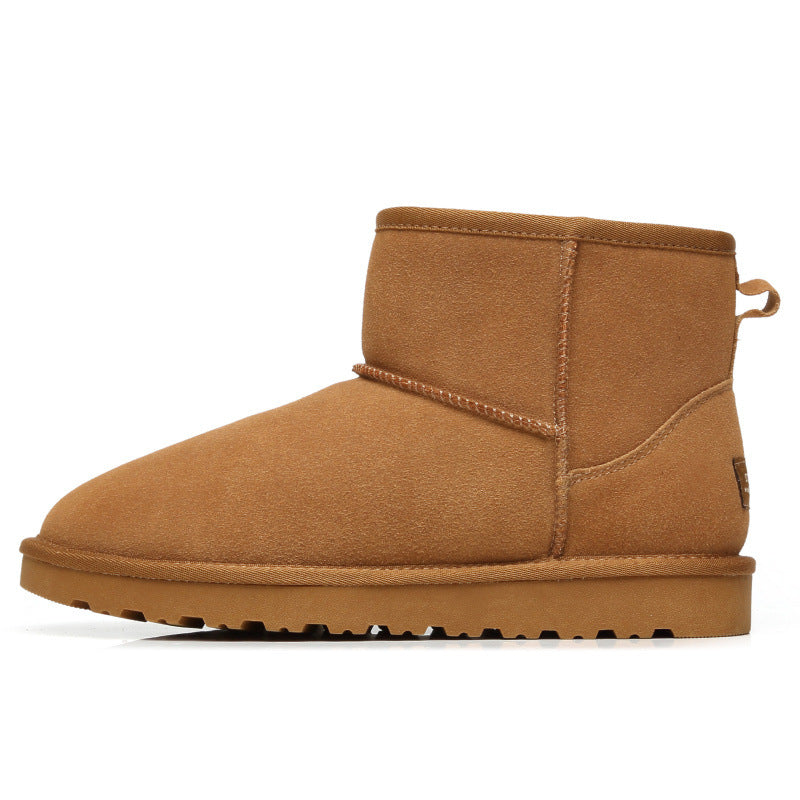 Belifi Women's flat short warm snow boots