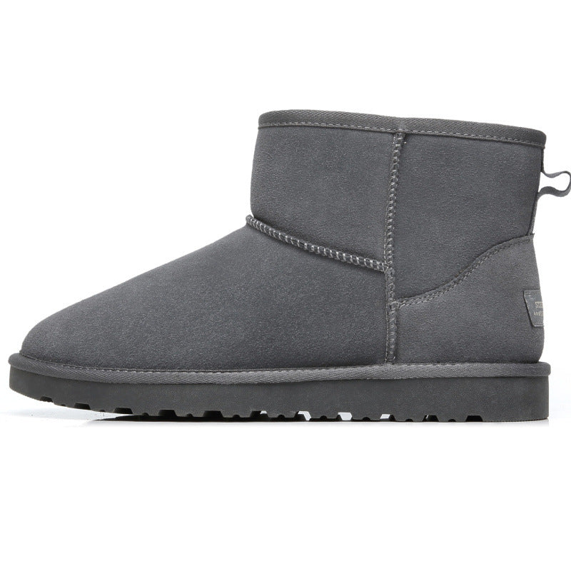 Belifi Women's flat short warm snow boots