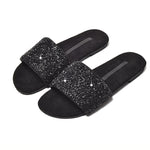 Belifi Rhinestone Flat Fashion Slippers