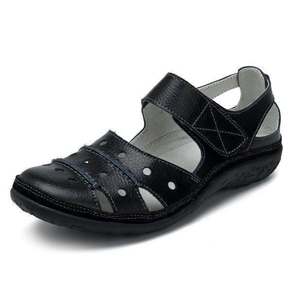 Belifi - Women's Hollow Hook Flat Sandals