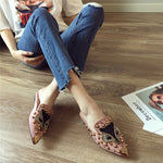 Joker Rhinestone Pointed Flat-bottomedSlippers