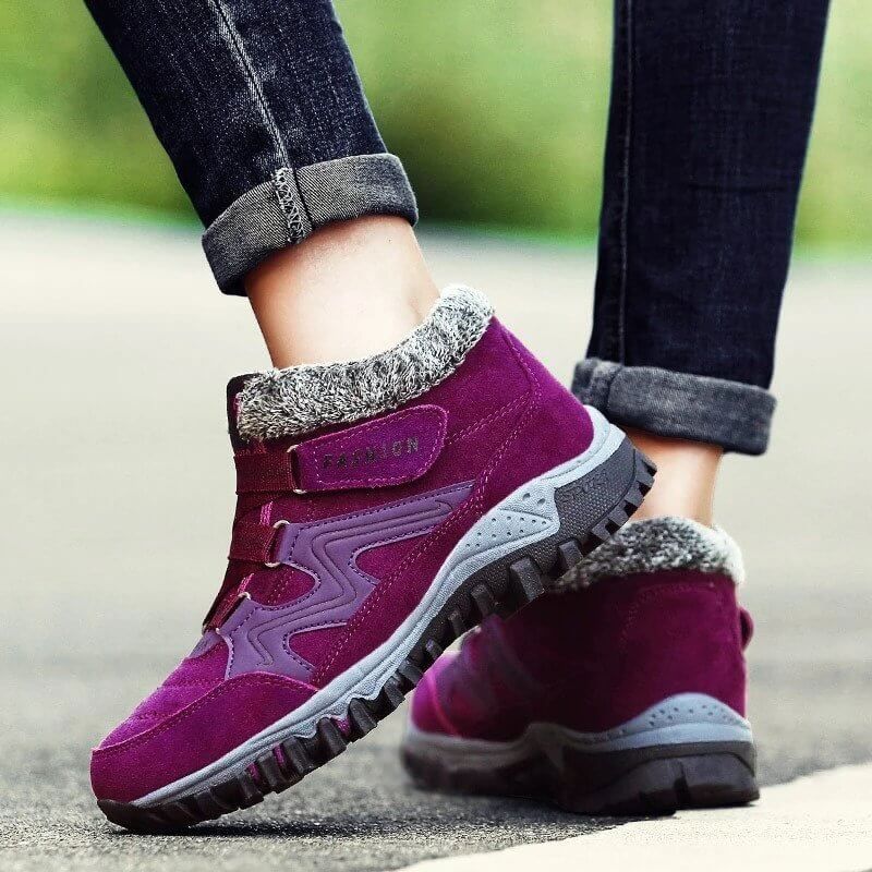 Belifi Snowy Villia Leather Ankle Boots