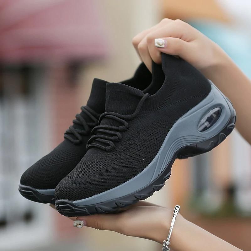 Belifi Lace Up Walking Running Shoes Platform Sneakers