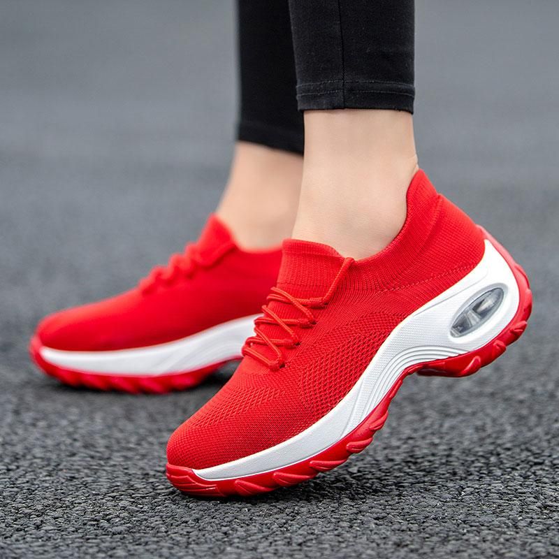 Belifi Lace Up Walking Running Shoes Platform Sneakers