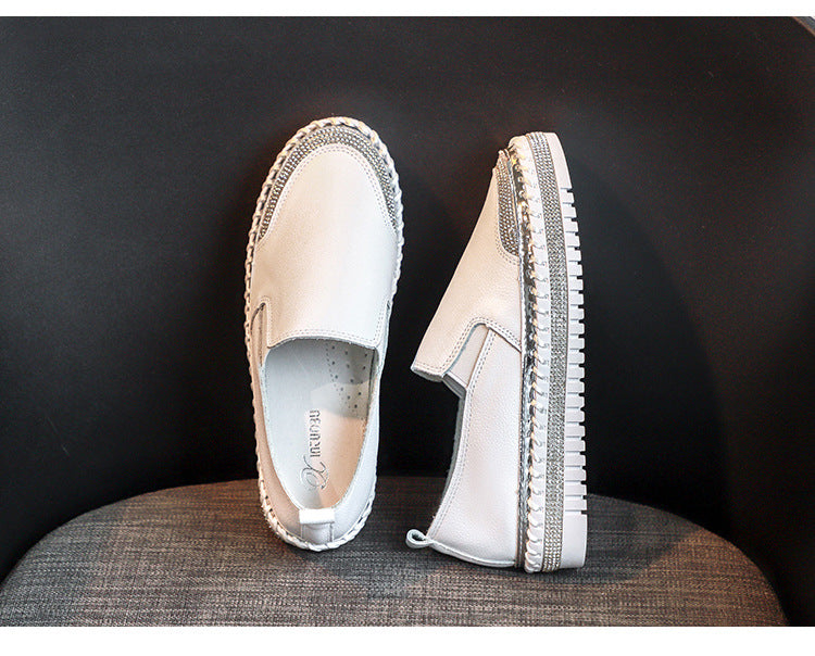 Belifi Casual Versatile Diamond Inlaid Shoes