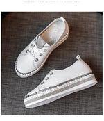 Belifi RhinestonesSoft-soled Versatile Shoes