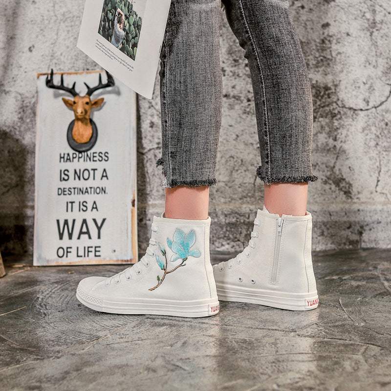 Belifi Fashion Wild High-Top Canvas Shoes