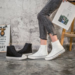 Belifi Simple Versatile Flat High-Top Shoes