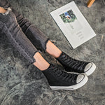 Belifi Simple Versatile Flat High-Top Shoes