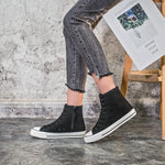 Belifi Simple Versatile Flat High-Top Shoes