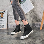 Belifi Simple Versatile Flat High-Top Shoes