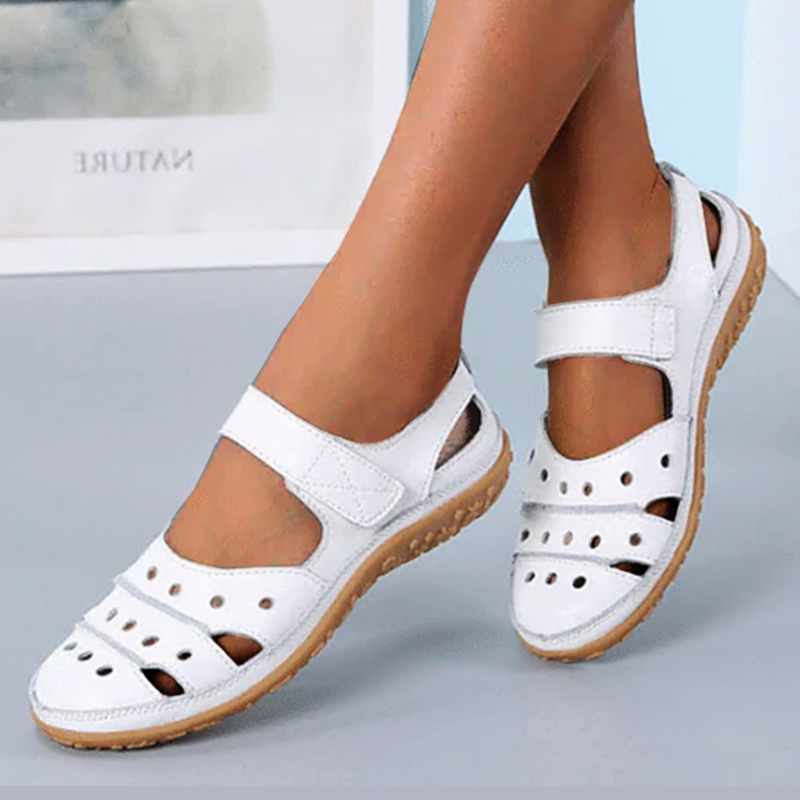 Belifi - Women's Hollow Hook Flat Sandals