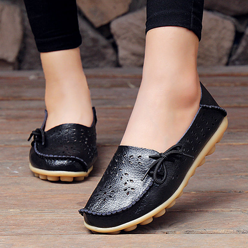 Belifi New Hollow Leather Casual Shoes