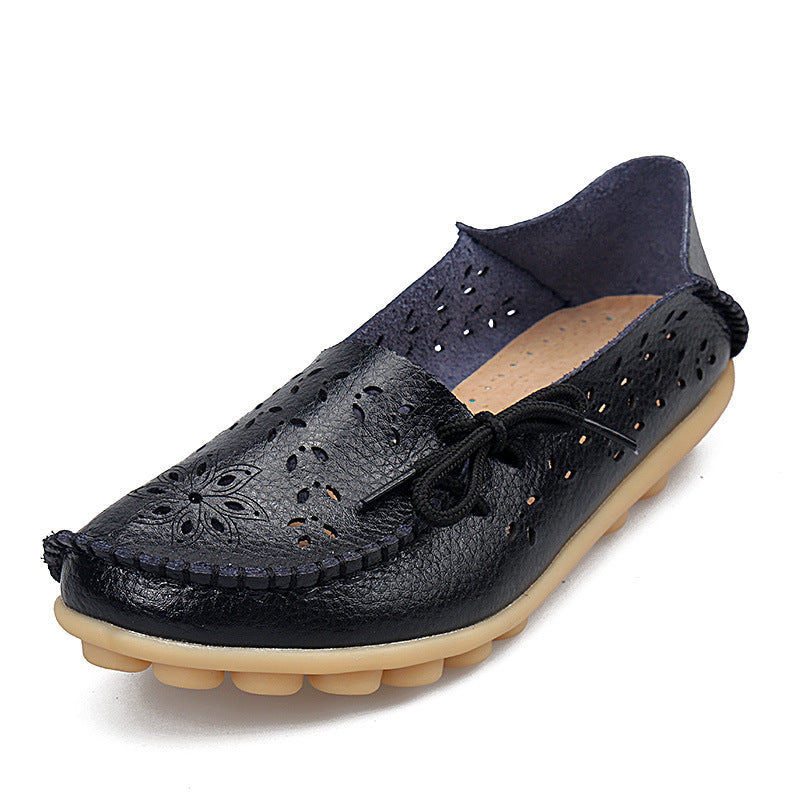 Belifi New Hollow Leather Casual Shoes