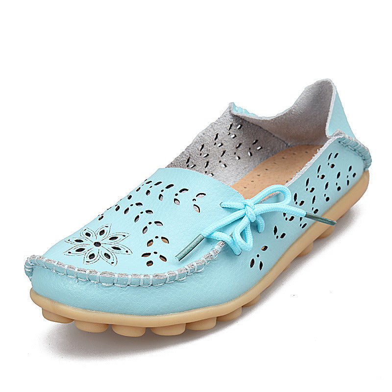 Belifi New Hollow Leather Casual Shoes