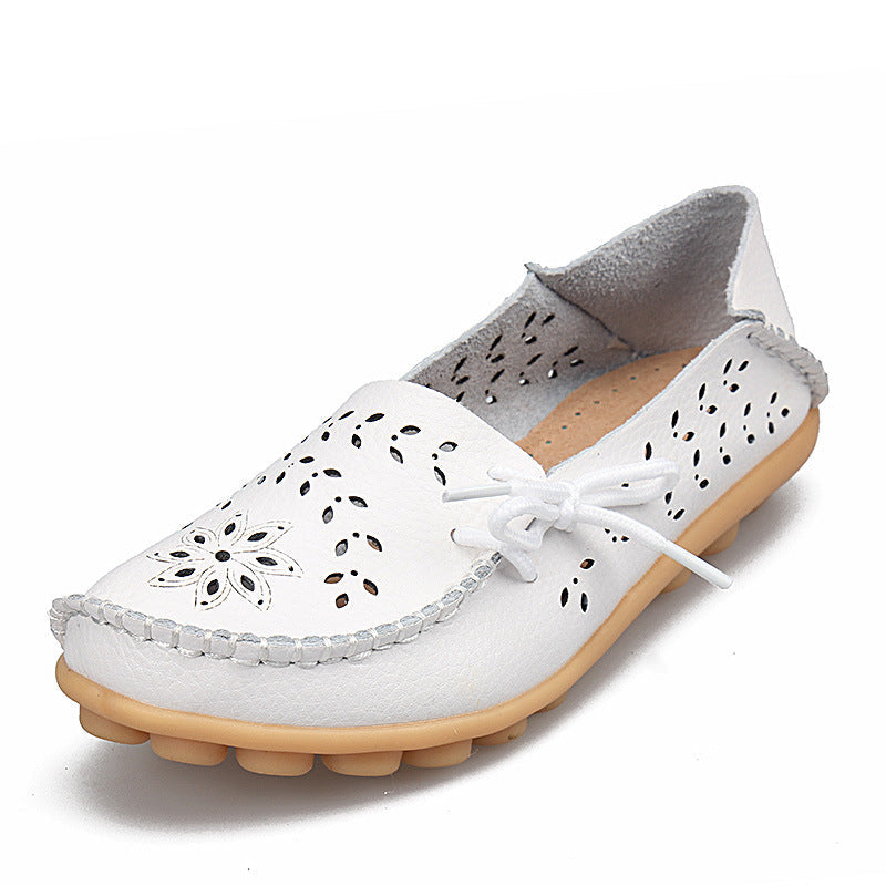 Belifi New Hollow Leather Casual Shoes