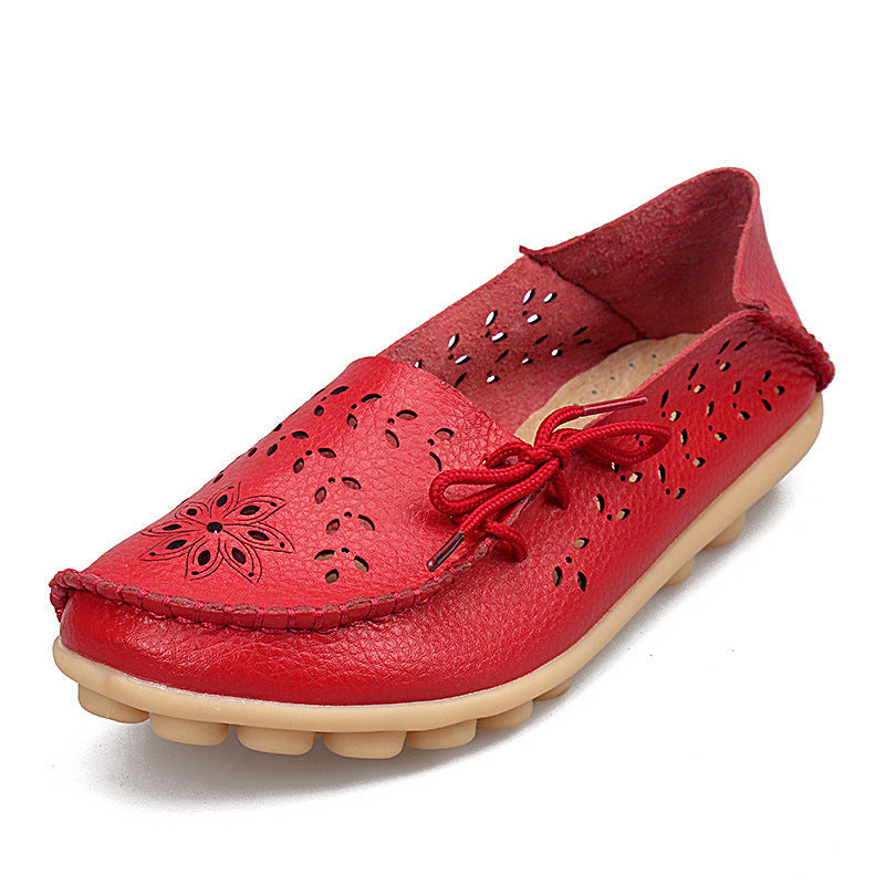 Belifi New Hollow Leather Casual Shoes