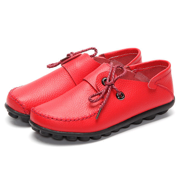 Belifi Flat Beef Tendon Low Top Casual Shoes