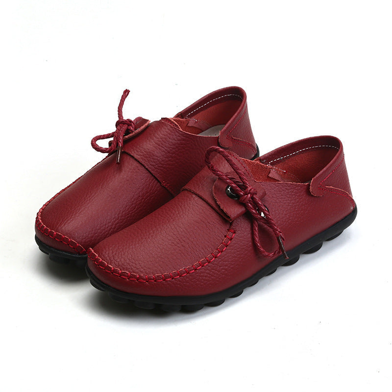 Belifi Flat Beef Tendon Low Top Casual Shoes