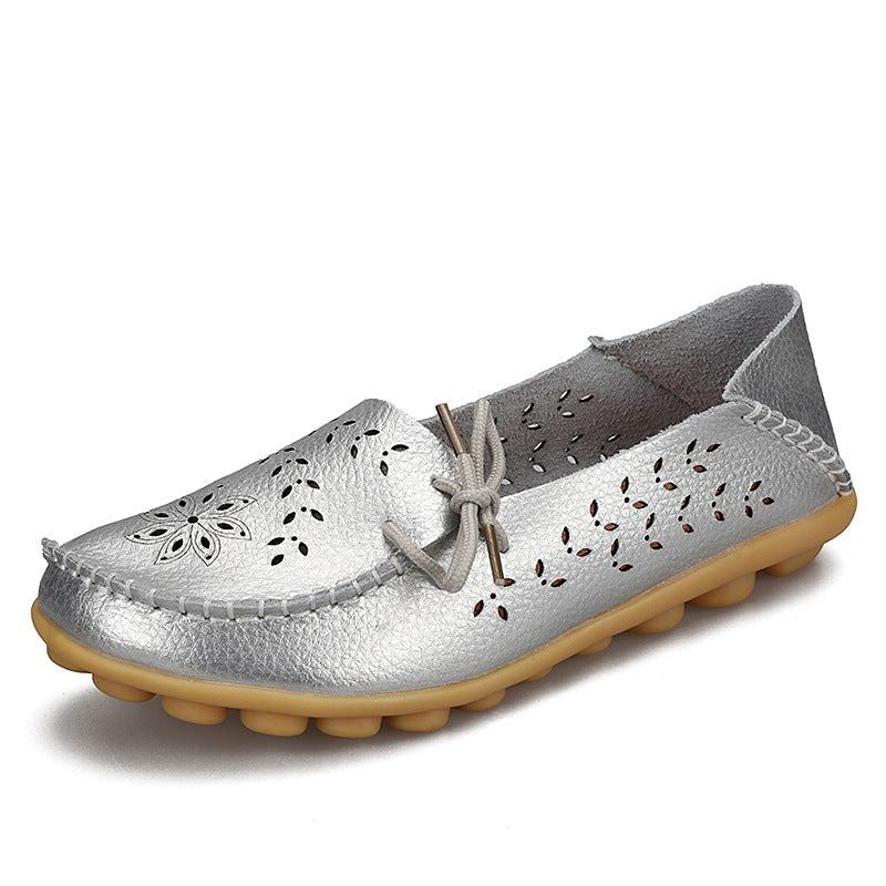 Belifi New Hollow Leather Casual Shoes