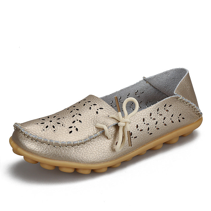 Belifi New Hollow Leather Casual Shoes