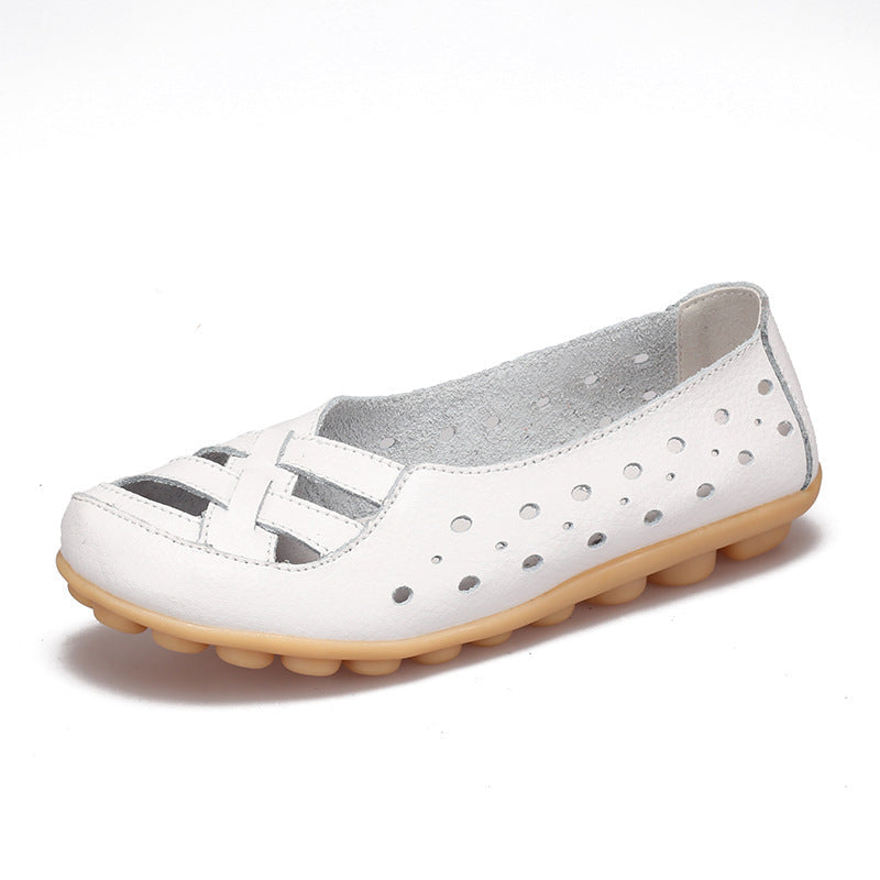 Belifi Summer Flat-bottomed Sandals Hollow Shoes Women's Shoes