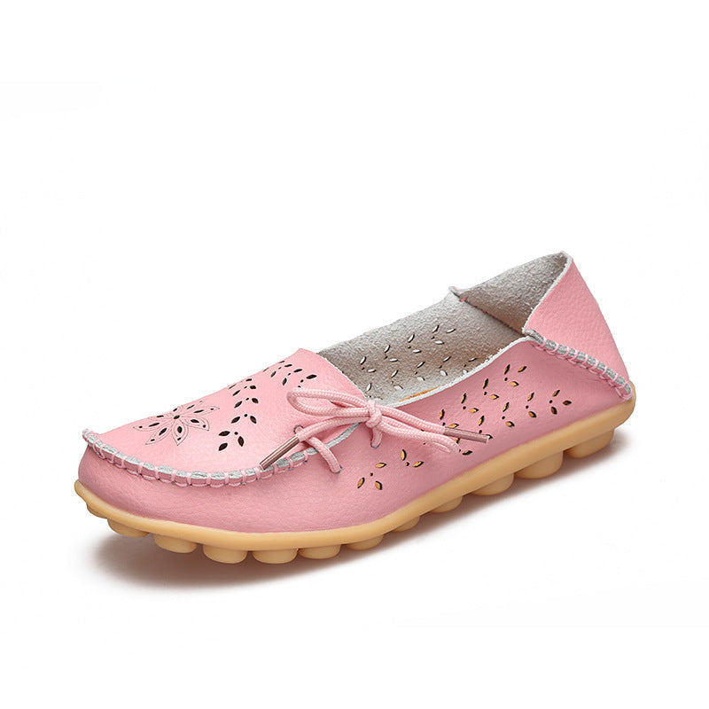 Belifi New Hollow Leather Casual Shoes