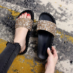 Belifi Soft Sole Non-Slip Sparkling Slippers