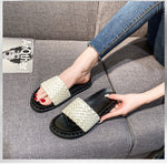 Belifi Comfortable Woven Flat Slippers