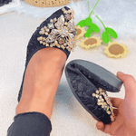 Belifi Rhinestone Flats Casual Comfort Dressy Flats For Wedding Fox Slippers CF302