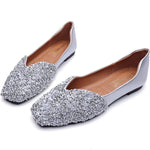 Belifi Women's Rhinestone Flats Fashion Sequin Wedding Shoes