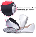 Belifi Women's Rhinestone Flats Fashion Sequin Wedding Shoes