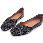 Belifi Women's Rhinestone Flats Fashion Sequin Wedding Shoes