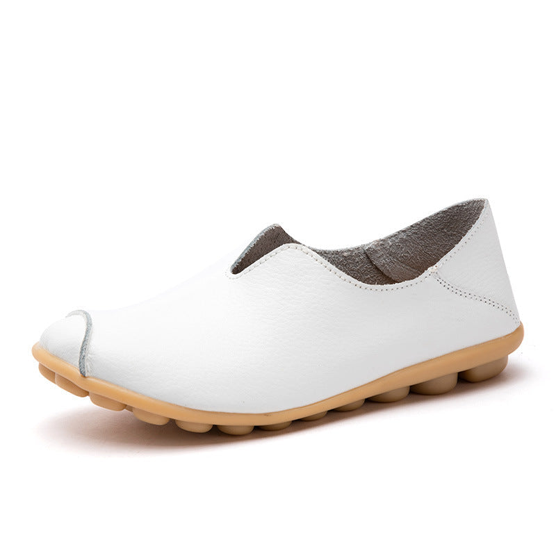 Belifi Casual flat heel cow tendon low top shoes