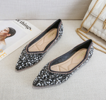 Belifi Rhinestone Flat Bling Diamonds Bridal Shoes