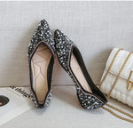 Belifi Rhinestone Flat Bling Diamonds Bridal Shoes
