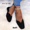 Belifi Flat Rhinestone Sequined Shoes