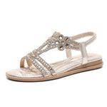 Belifi Casual Flat Bottom Rhinestone Fashion Sandals