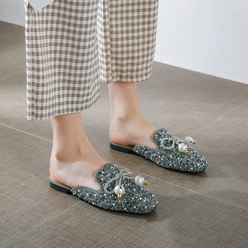 Belifi Flat Fashion Toe Slippers