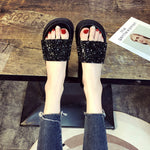 Belifi Thick Sole Stylish Sparkling Slippers
