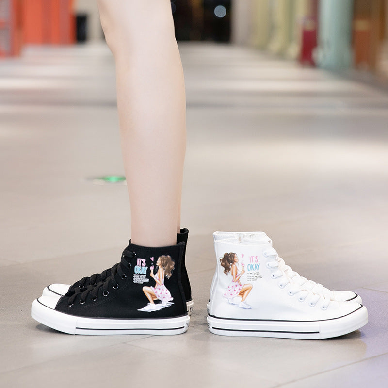 Belifi Elegant Cartoon High Top Shoes