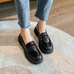 Belifi London Noir Thick-Soled Loafers