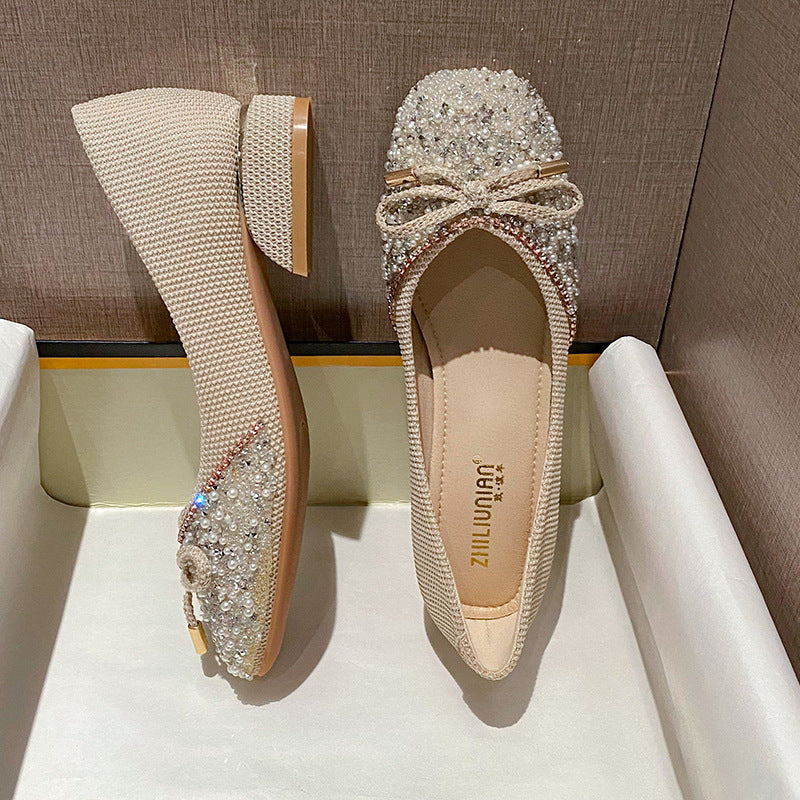 Belifi Women's Rhinestone Flats Fashion Sequin Wedding Shoes
