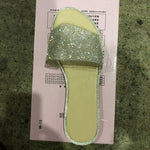 Belifi Flat Bottom Fashion Rhinestone Slippers